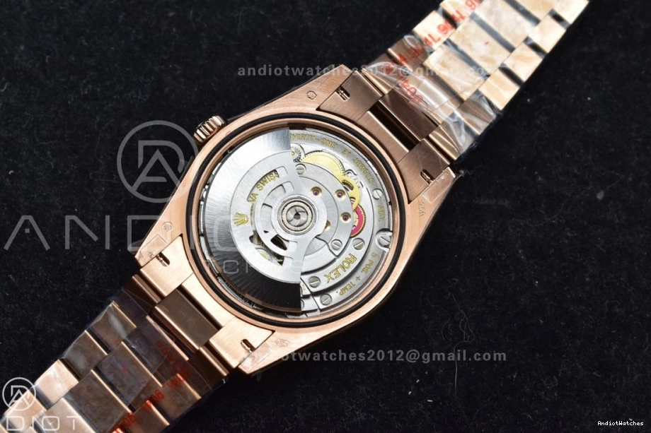 QF Steel 904L Square vr3255 RG Grey Weight) with Original President 671 (Gain Best Diamond 36 on DayDate Edition Dial V5 Bracelet 0223